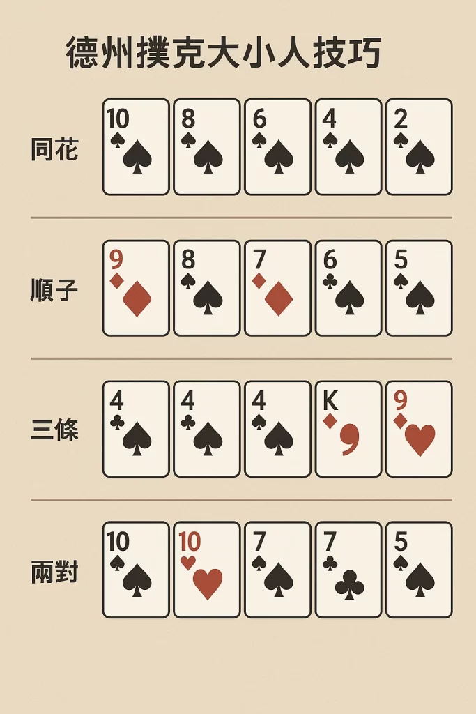 德州撲克大小人技巧
