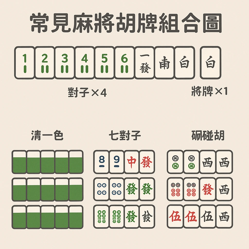 香港麻將玩法與座位風位示意圖