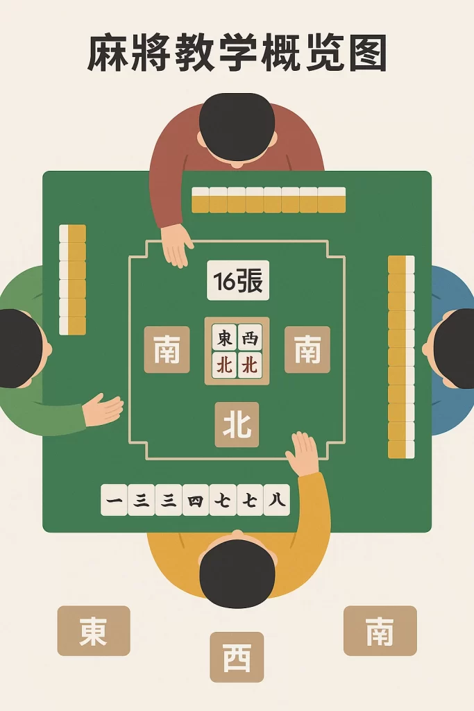 麻將基本牌型分類圖