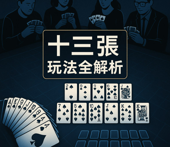 十三張撲克牌玩法全解析|13支規則、口訣與注數計算教學