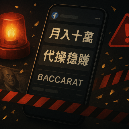 FB 百家樂代操、帶牌、娛樂城詐騙真相｜6 大騙術＋10 招防護