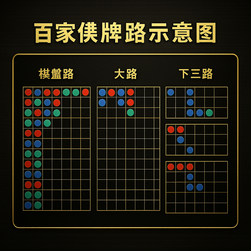 百家樂牌路示意圖