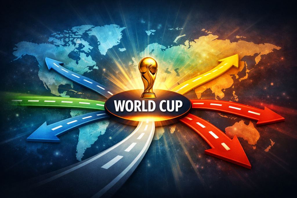 2026 世界盃外圍賽概念示意