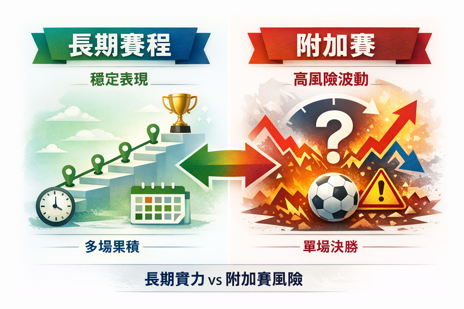 世界盃外圍賽附加賽風險示意