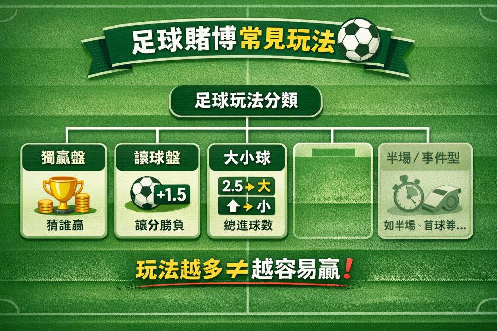 足球賭博常見玩法