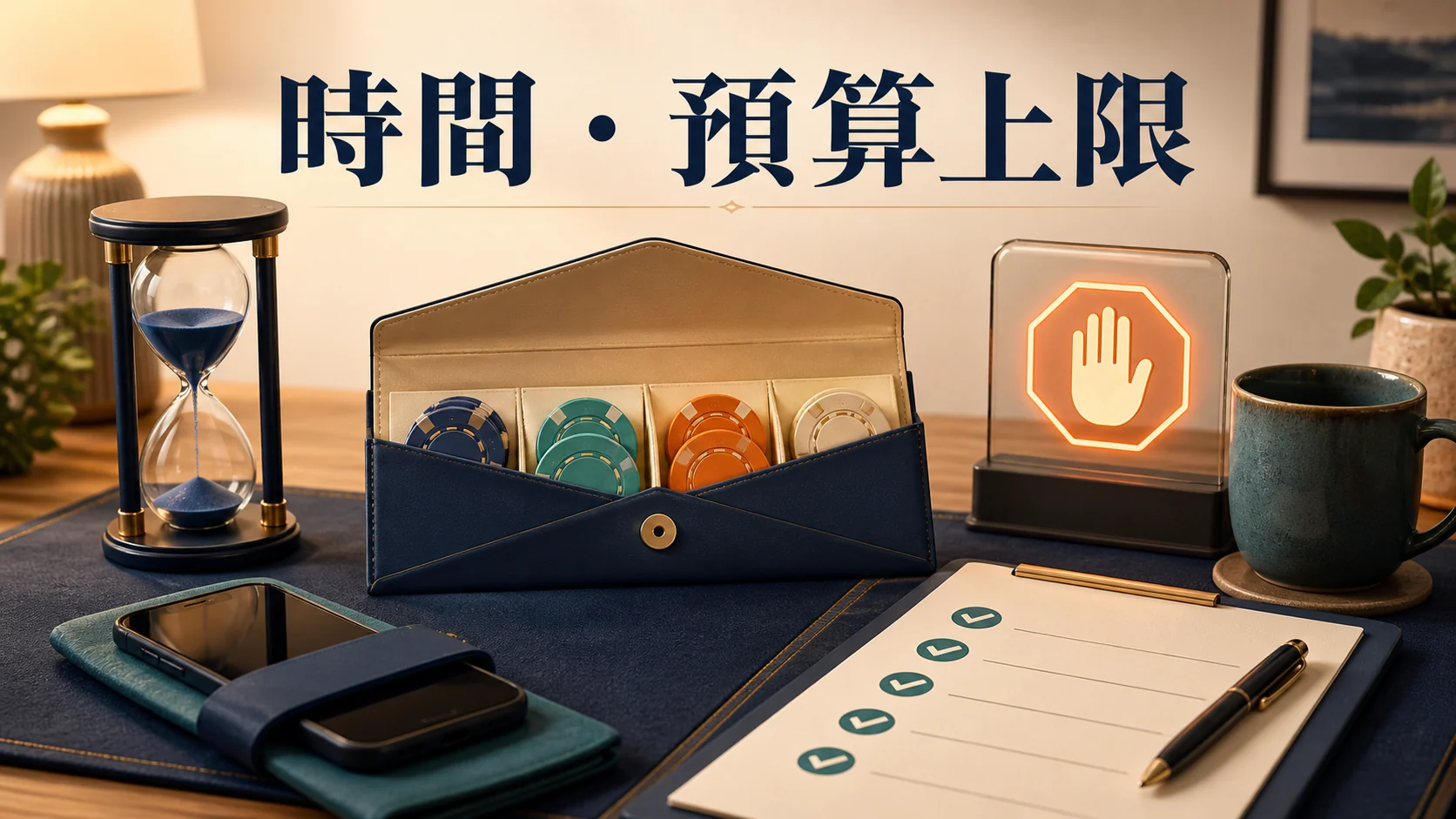 設定老虎機時間與預算上限示意圖